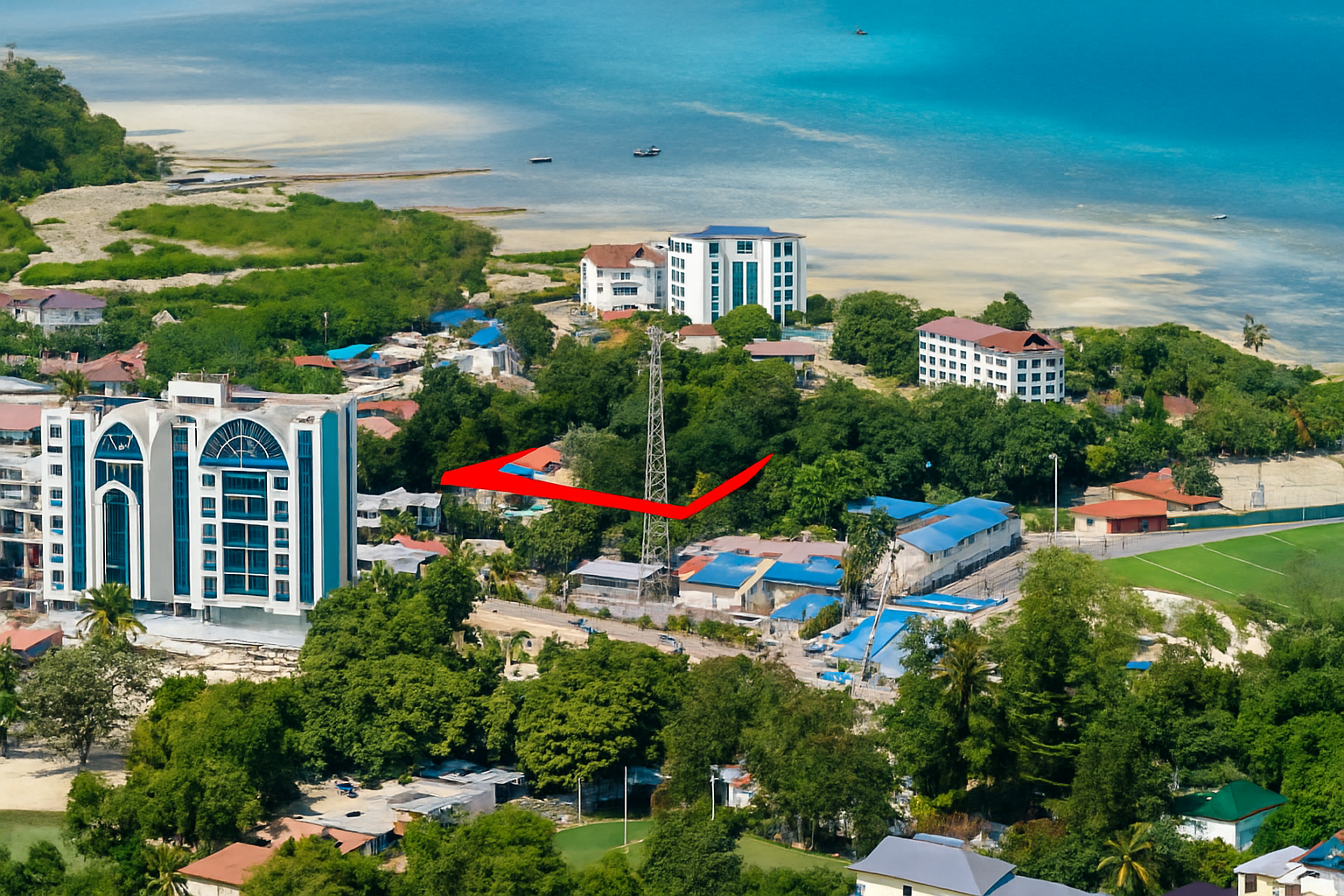 Prime Commercial Land for Sale in Zanzibar City near Stone Town