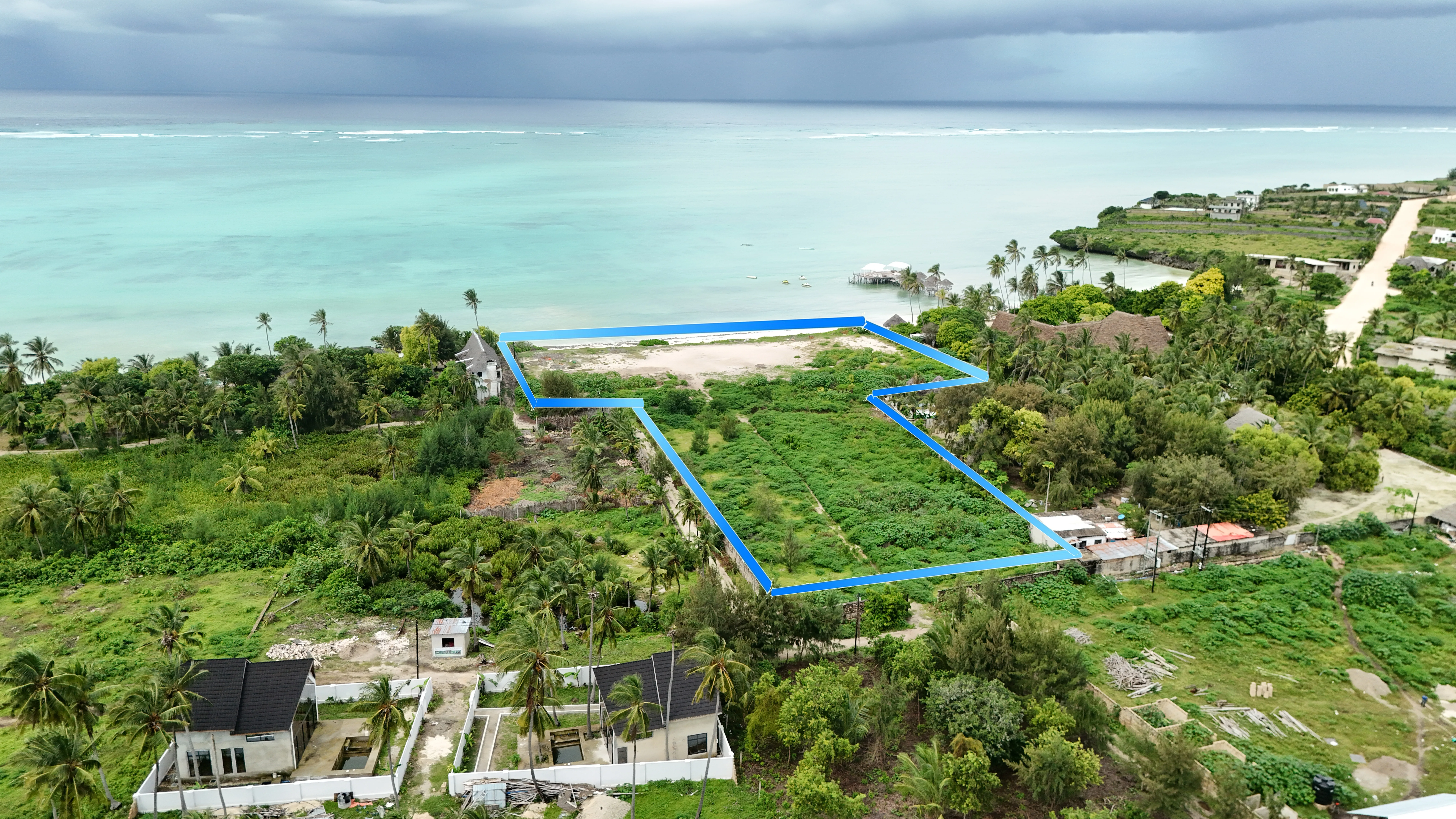 Prime Beachfront Land for Sale in Jambiani, Zanzibar – 10,000 sqm with 96m Frontage